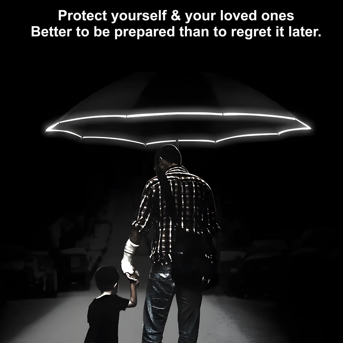 High End Umbrella With Flashlight