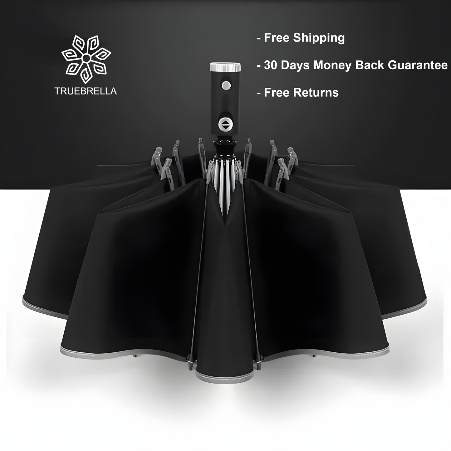 High End Umbrella With Flashlight
